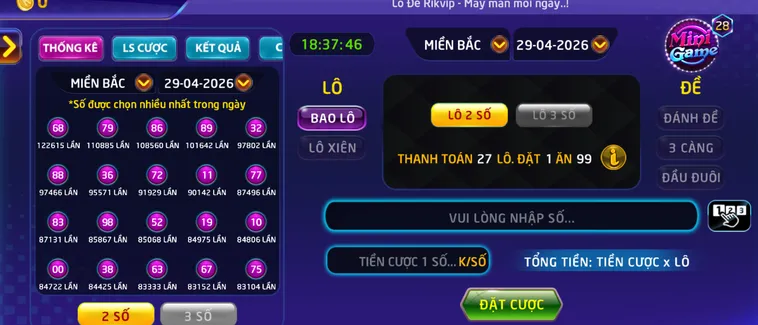 Cơ Hội Trúng Lớn Với Lô Đề 1 Ăn 900 Tại RikVip Với Ưu Đãi Cực Khủng