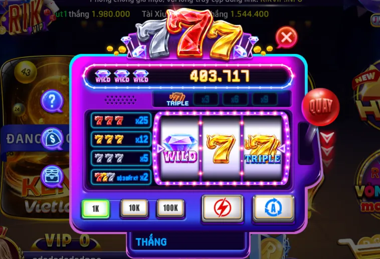 Trải Nghiệm Đỉnh Cao Cùng Siêu Phẩm Minigame 777 Tại RikVip Ngay Hôm Nay