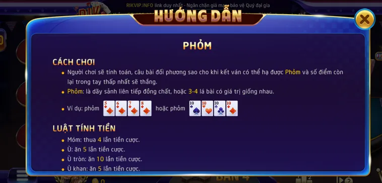 Phỏm Tại RikVip Sân Chơi Bài Tá Lả Đẳng Cấp Nhất Hiện Nay