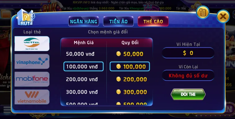 Rút Tiền RikVip Siêu Tốc Hỗ Trợ Đa Kênh Thanh Toán An Toàn Tuyệt Đối