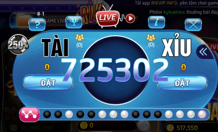Chinh Phục Siêu Phẩm Tài Xỉu Livestream Tại RikVip Với Thưởng Lớn Mỗi Ngày