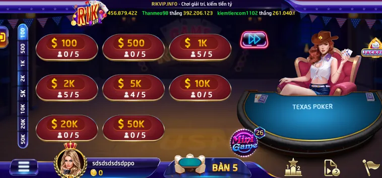 Texas Poker Tại RikVip Đấu Trường Trí Tuệ Đỉnh Cao Của Bài Thủ