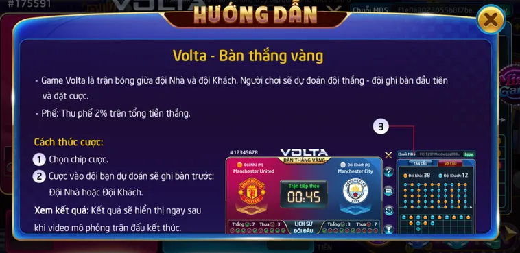 Chinh Phục Siêu Phẩm Minigame Volta Bàn Thắng Vàng Tại RikVip Đỉnh Cao